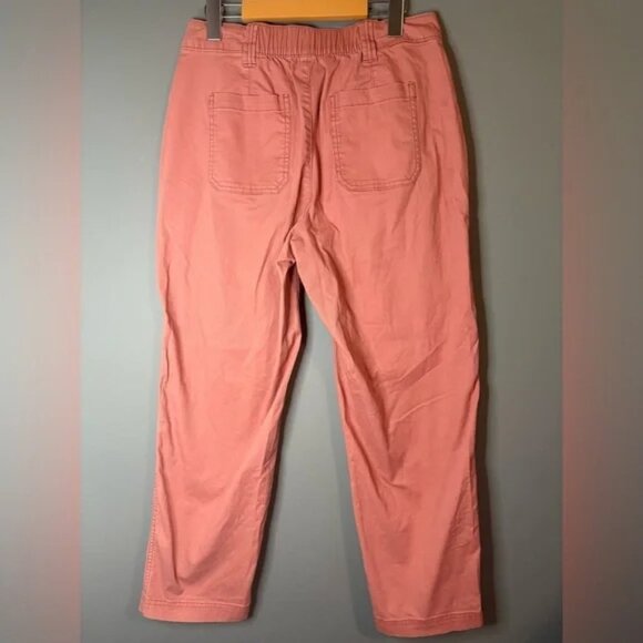 Old Navy size small Peachy Pink Chino Pants stretchy cotton straight leg - Picture 5 of 7